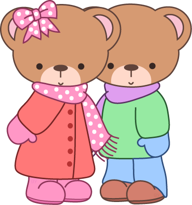 Winter Bear Clipart - Clip Art (387x413)
