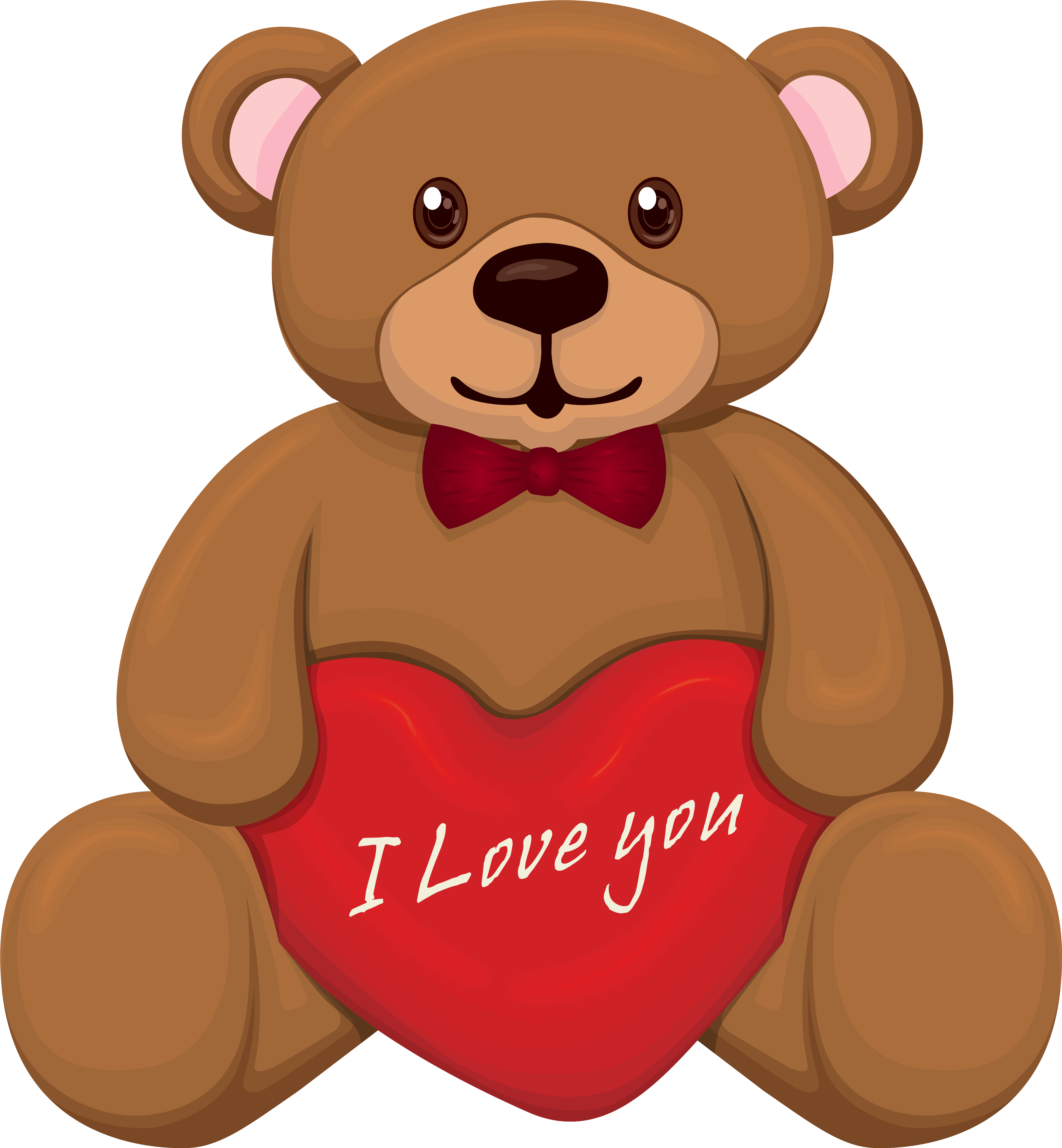 Cute Valentine's Day Teddy Png Clipart Image - Teddy Bear Valentines Day Clipart (5719x6184)