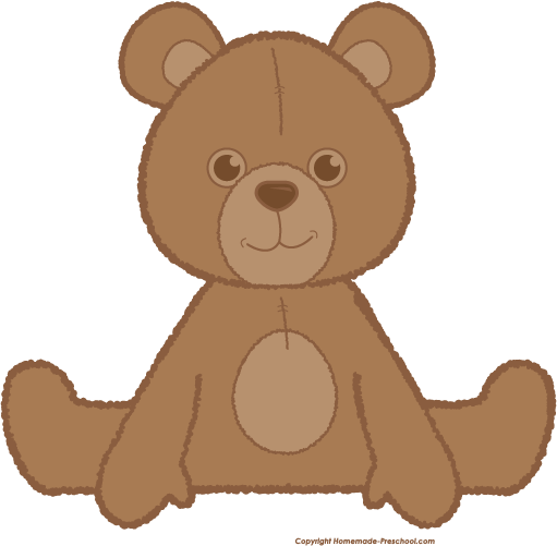 Teddy Bear Clipart - Teddy Bear Sitting Clipart (511x501)