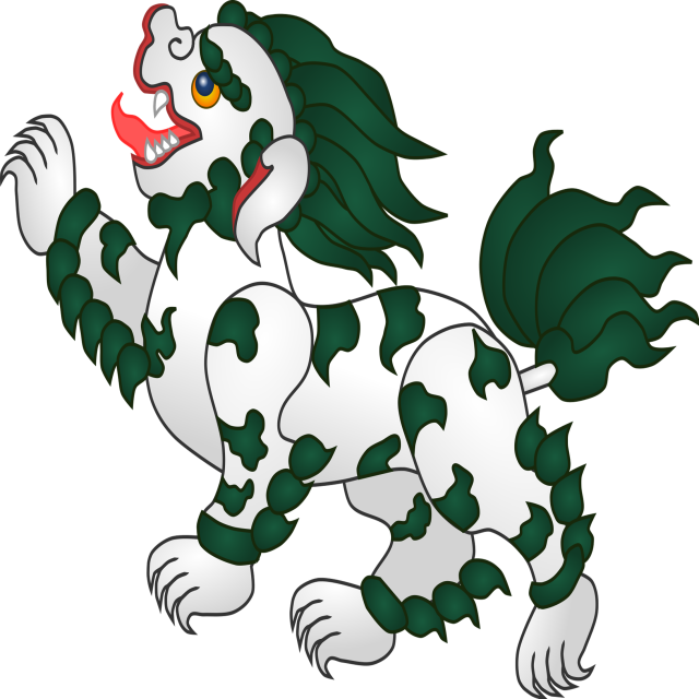 Home Decoration Chinese Mythical Creature Animal Snow - Tibetan Snow Lion (640x640)