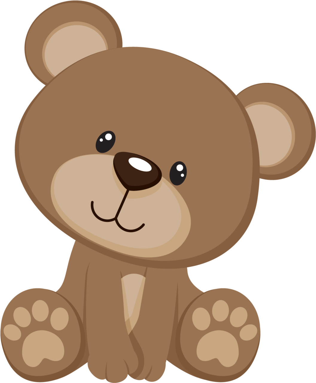 Teddy Bear Clipart Twins - Baby Bear Png (1080x1311)