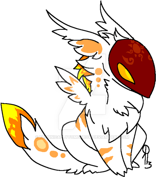 Snow Wolf Baby Winged Kurion By Technicallytomorrow - Snow Wolf Baby Winged Kurion By Technicallytomorrow (600x643)