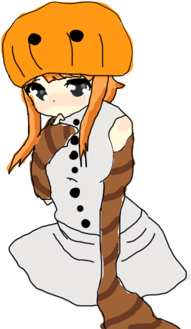 Snow Golem Girl By Kemokoi - Minecraft Snow Golem Girl (500x676)