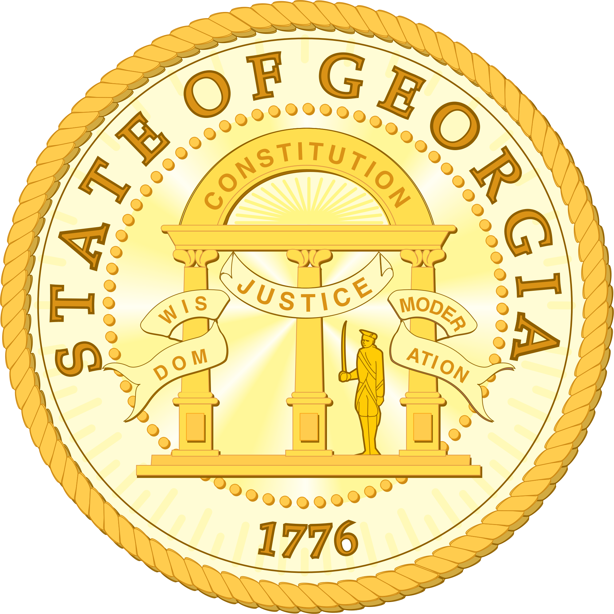 Georgia - Georgia State Seal Png (2000x2000)