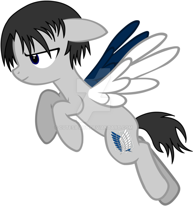 Levi Pony [attack On Titan] By Cutesieart - Attack On Titan Pony (882x906)