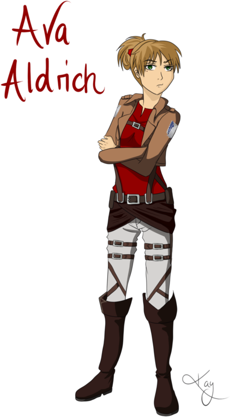 Snk Oc Ava Aldrich By Babeehcakez-d8n6nza By Thetinywolf - Cartoon (752x1063)