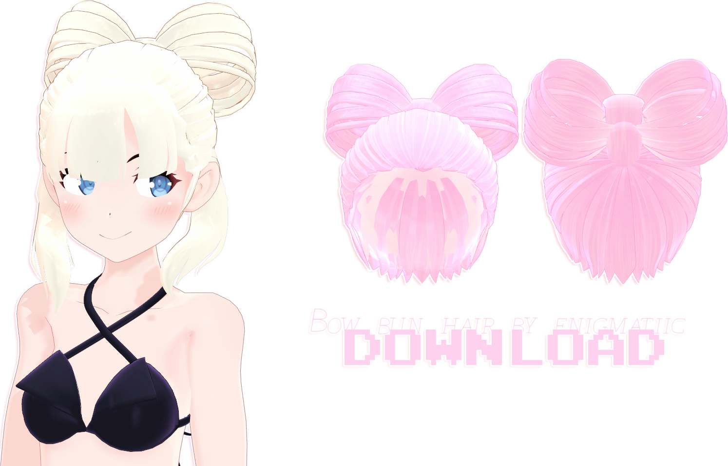 Bow Bun By Enigmatiic By Enigmatiic - Cartoon (1494x956)