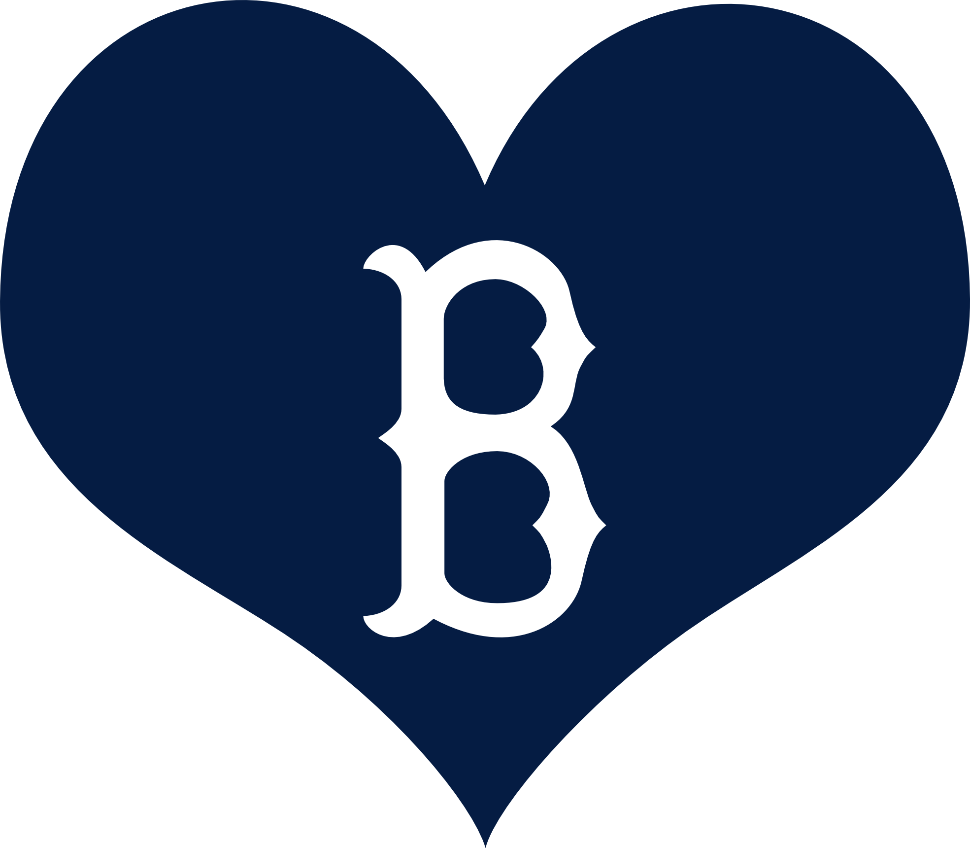 Pray For Boston Heart Blue 18 1969px 83 - Lily Pad Coloring Page (1969x1720)