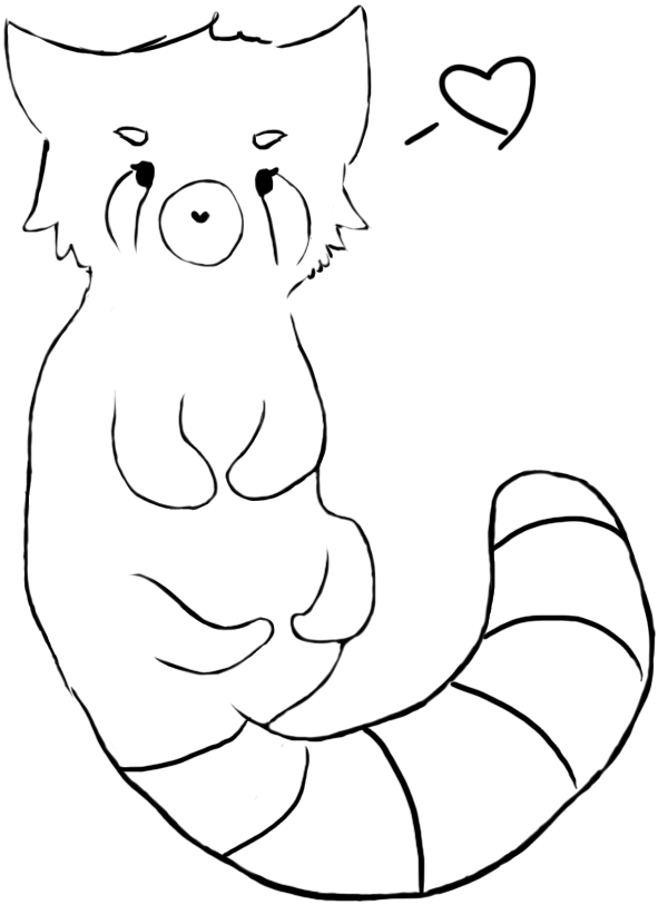 Red Panda By Somace - Giant Panda (1000x1000)