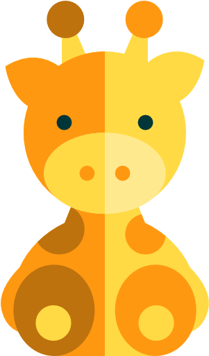 Giraffe Free Icon - Zoo Icon Baby Animals (512x512)
