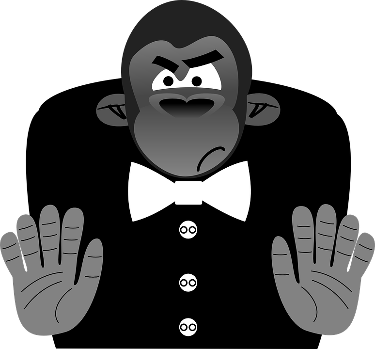 Cartoon Baby Gorilla - Gorilla Clip Art (774x720)