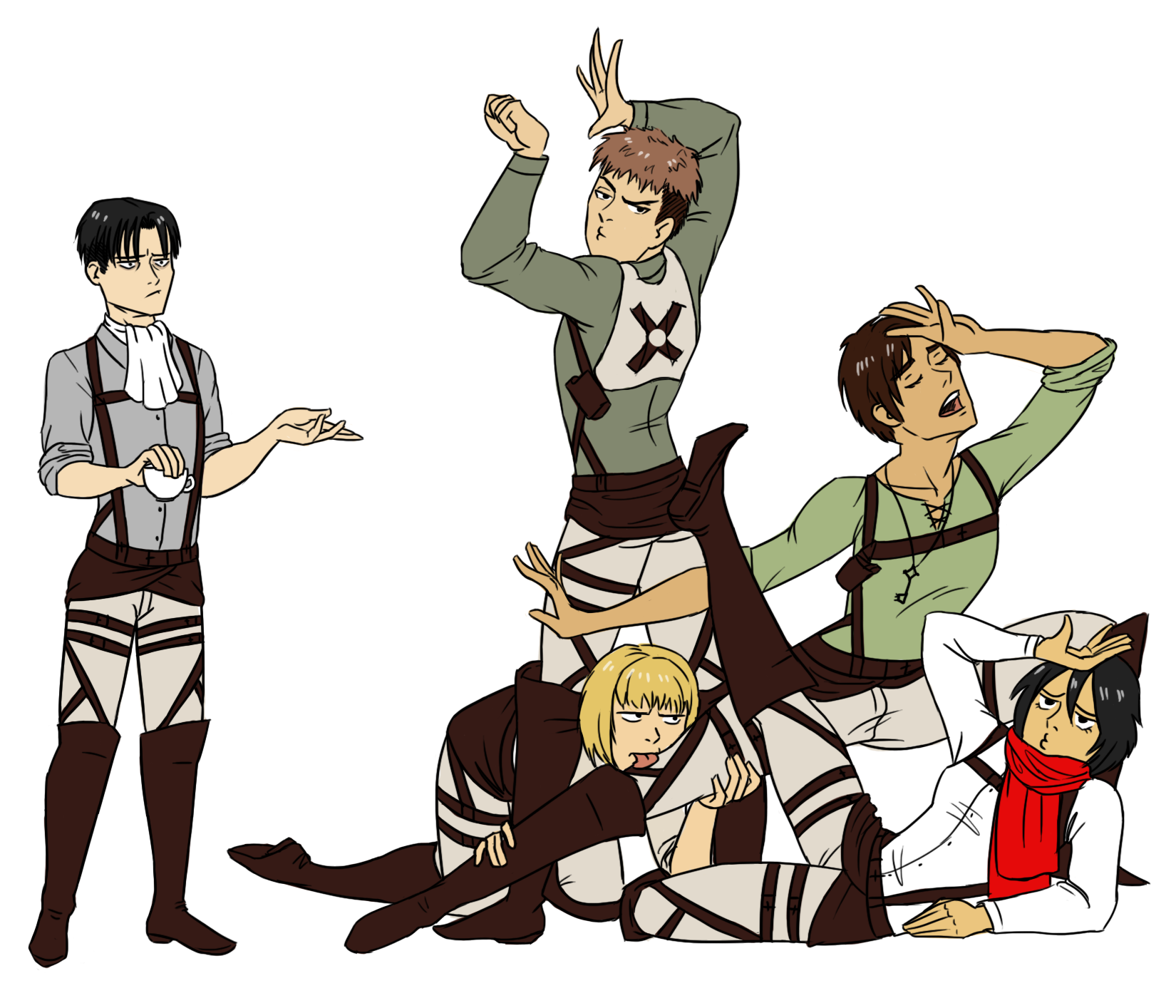 Zencelot 1,898 138 Draw The Squad Aot 3 By Dinklebert - Aot Draw The Squad (1835x1453)