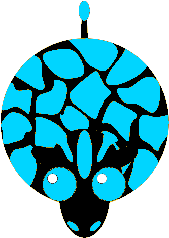 Neon Giraffe - Mope Io Giraffe (500x500)