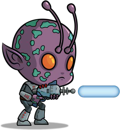 Purple Skin Alien Royalty Free Game Art - Royalty Free Game Art Png (600x500)