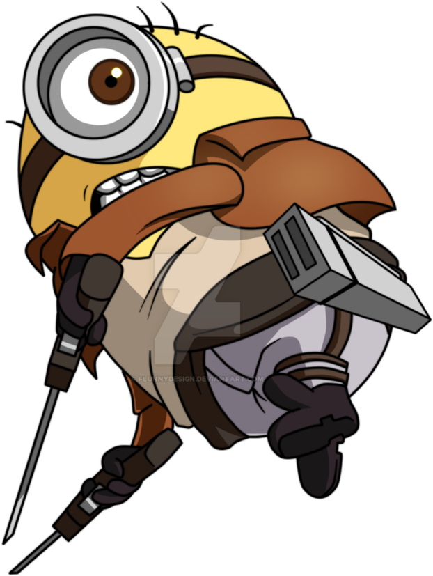 Attack On Minion By Flunnydesign - Illustration (719x1110)