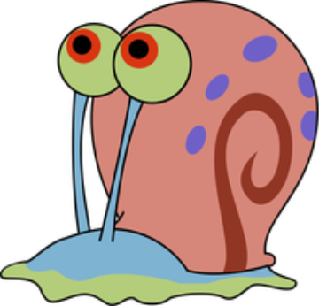 From Spongebob Squarepants - Gary The Snail Transparent (360x346)