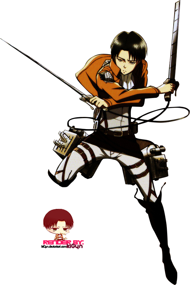 Rivaille By Kigyn - Attack On Titan Levi Render (624x936)