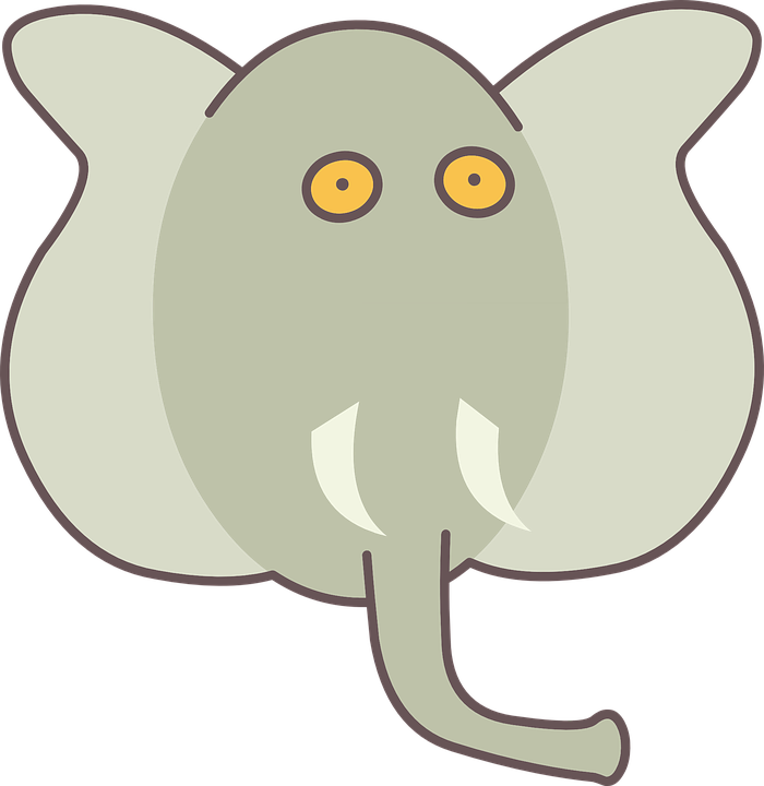 Simple Elephant Outline - Elephants (700x720)