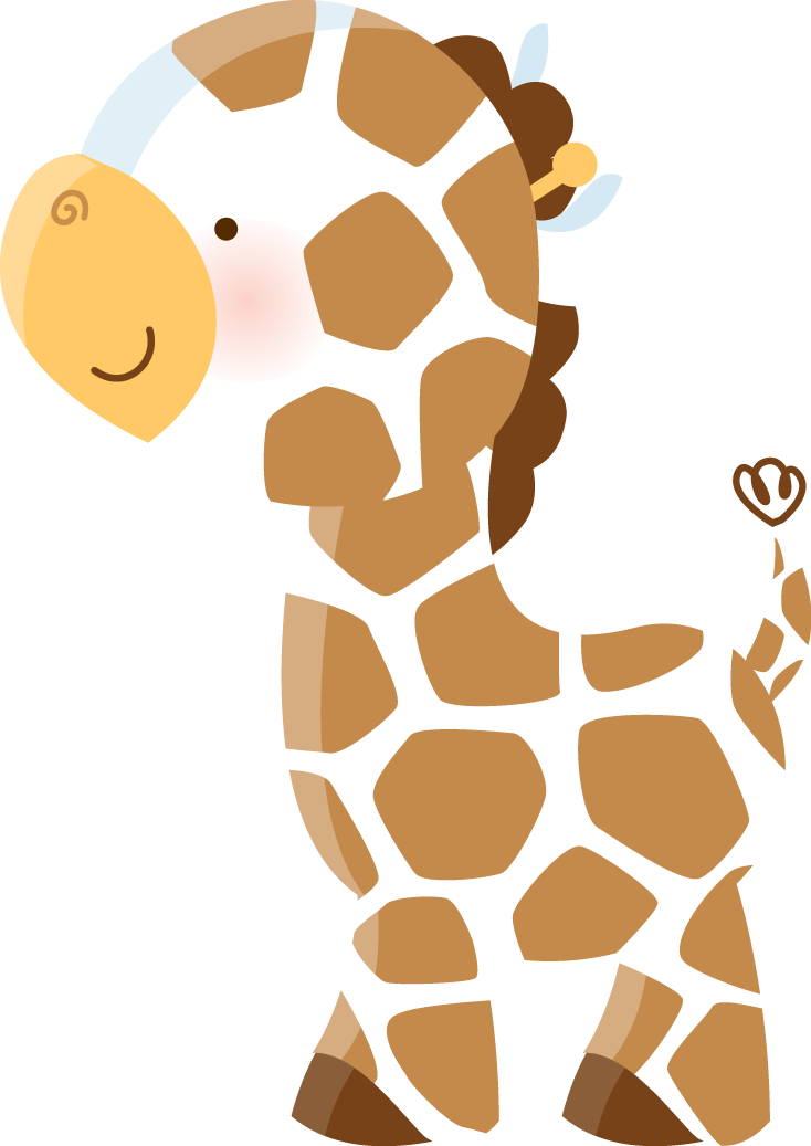 Zwd Giraffe2 - Desenho De Safari Para Imprimir (734x1037)