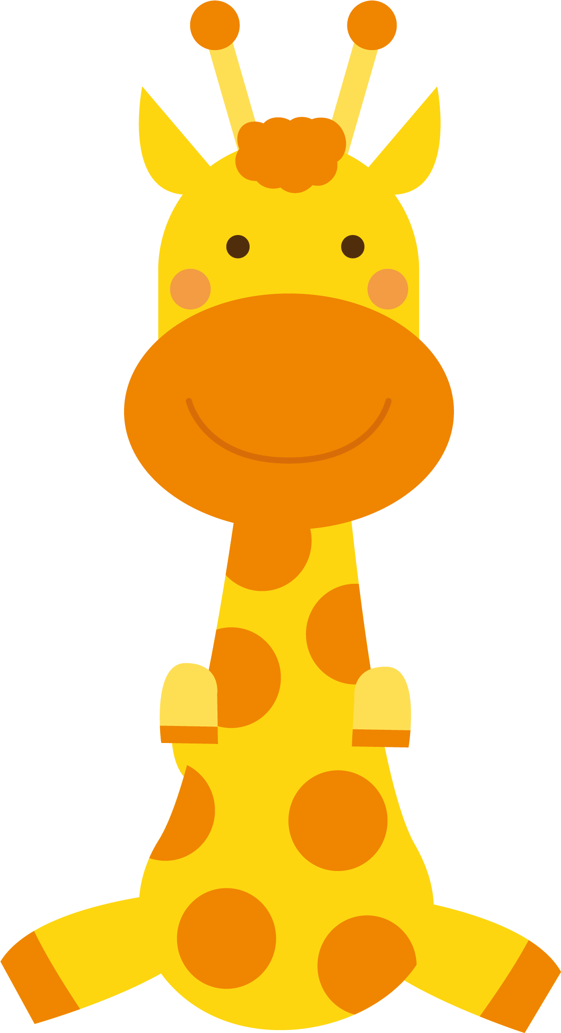 Northern Giraffe Cartoon Drawing - Giraffids (1550x2375)