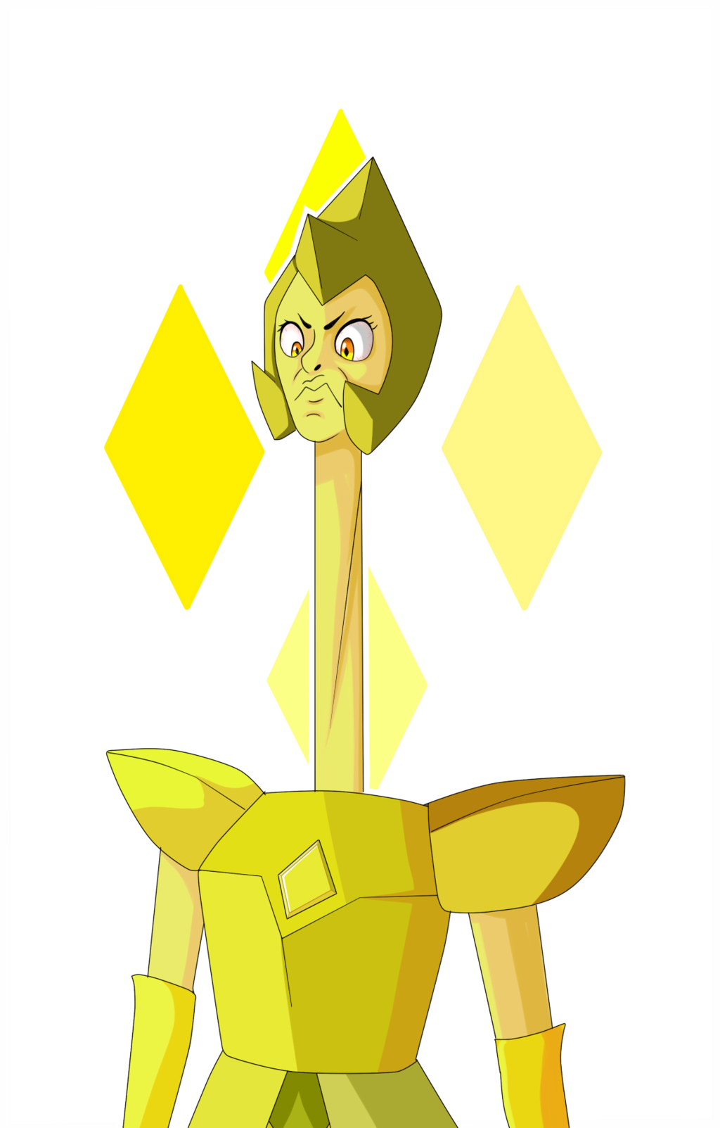 Neck Intensifies By Xxfierypotatoxx - Yellow Diamond Neck Steven (1024x1603)