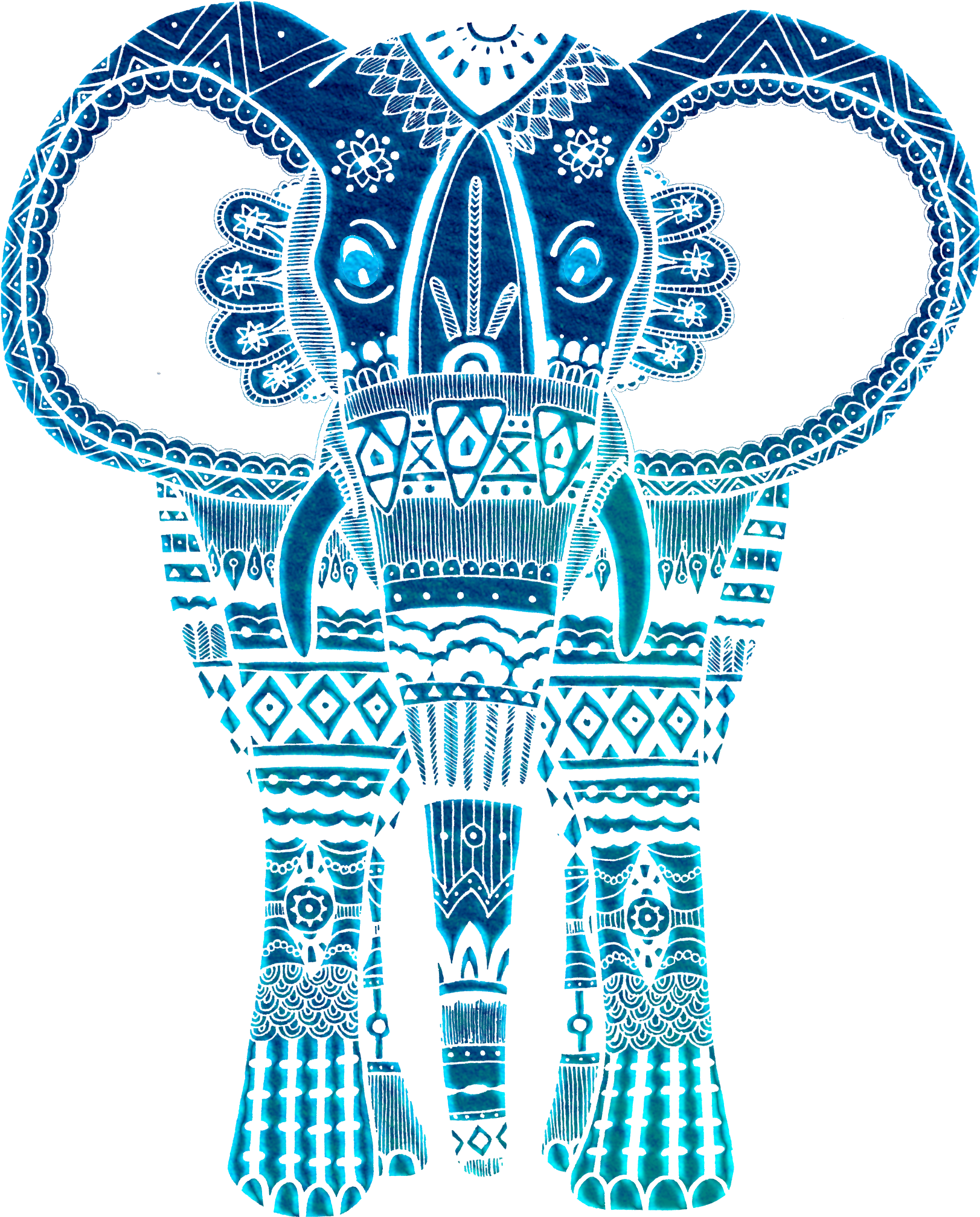 Elephant Experimentation - Elephant Drawing Transparent Background (2400x3000)