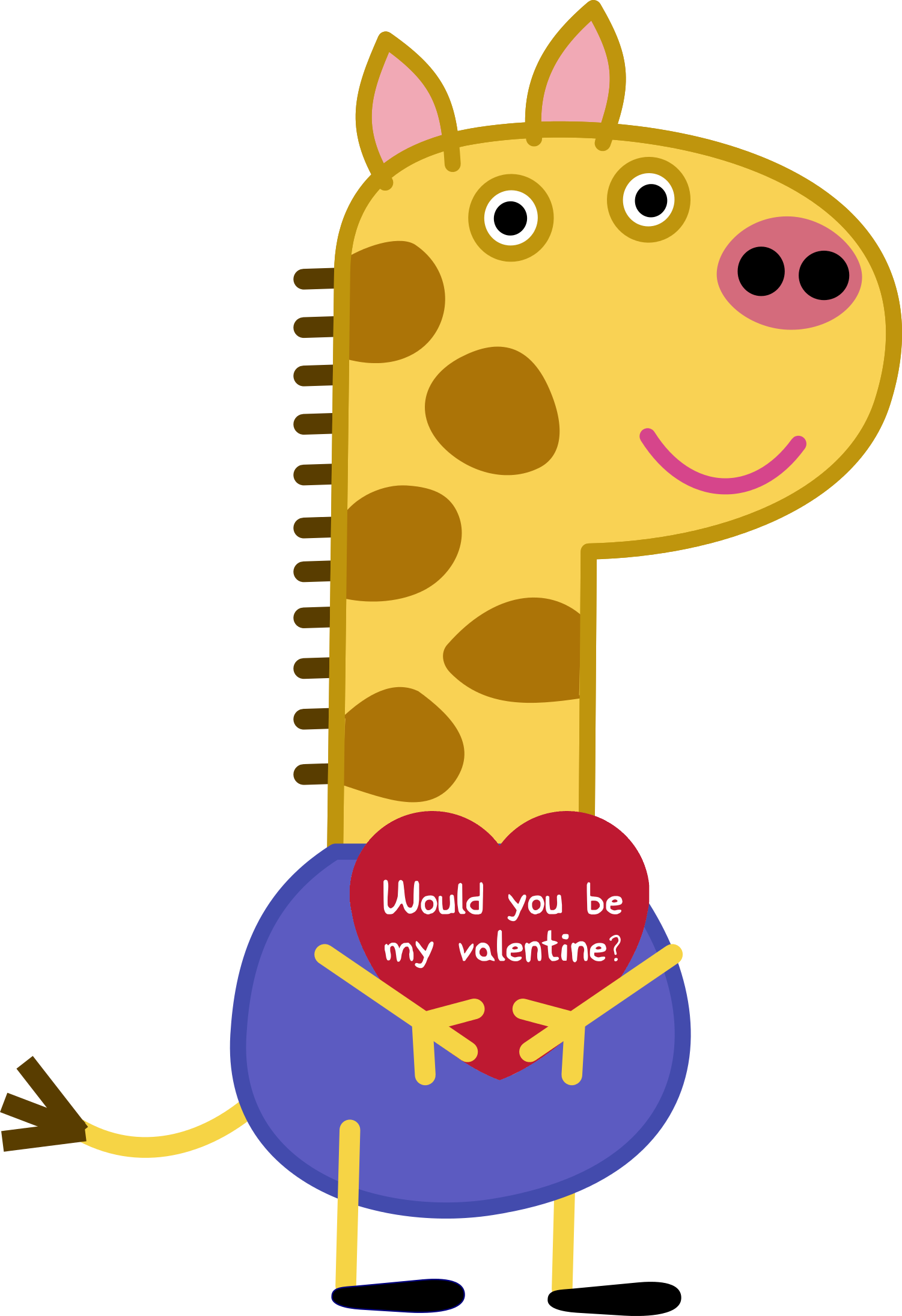 Gerald Giraffe - Valentine - Peppa Pig Gerald Giraffe (1501x2189)