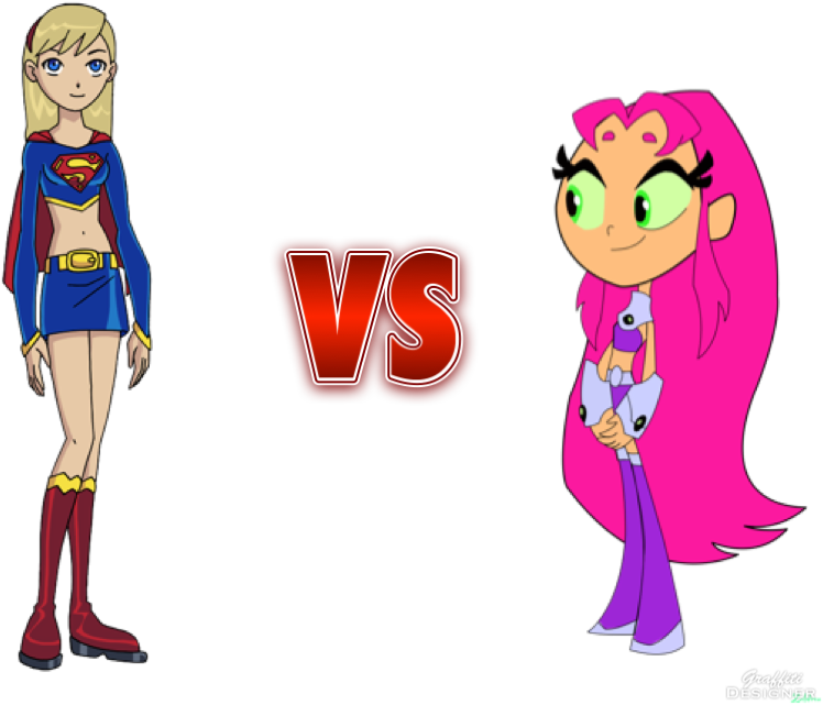 Supergirl Vs Starfire - Starfire (768x660)