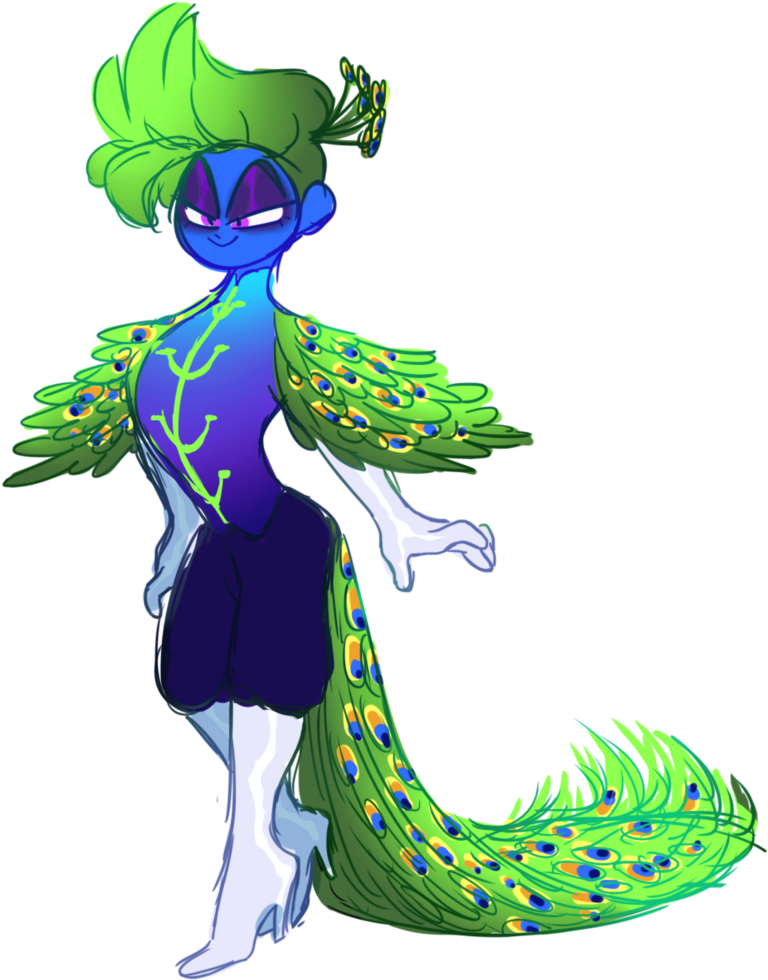 Peacock Prince By Scuff-scotch - Illustration (799x1000)