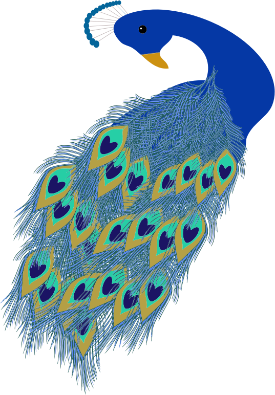 Peacock Feather Clip Art Png For Kids - Mothers Day Card Peacock (537x772)