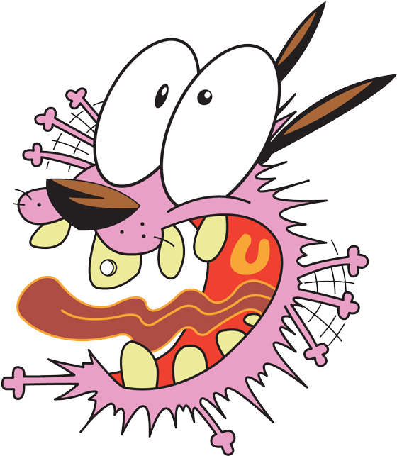 Courage The Cowardly Dog By Cartmanpt - Courage The Cowardly Dog Afraid (600x683)