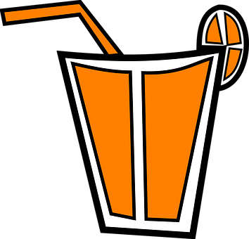 Drink, Cocktail, Juice, Orange - Coaktail Clip Art (354x340)