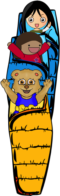 Sleeping Bag Train - Sleeping Bag Clip Art (800x800)