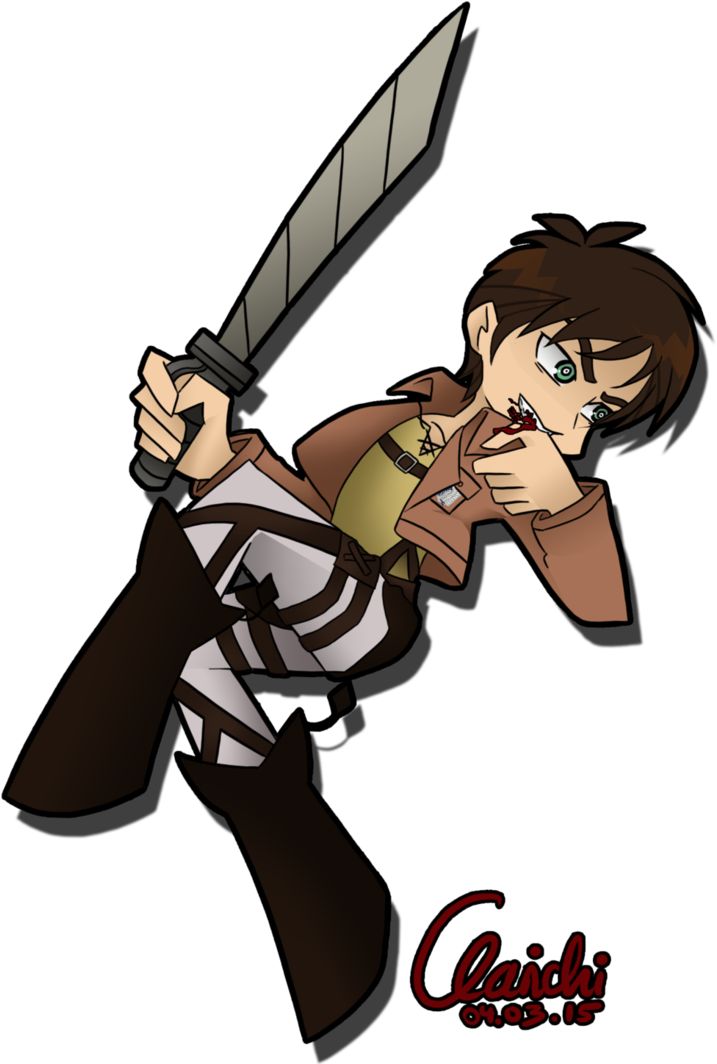 Eren Jaeger [psg Style] By Clarichi - Cartoon (752x1063)