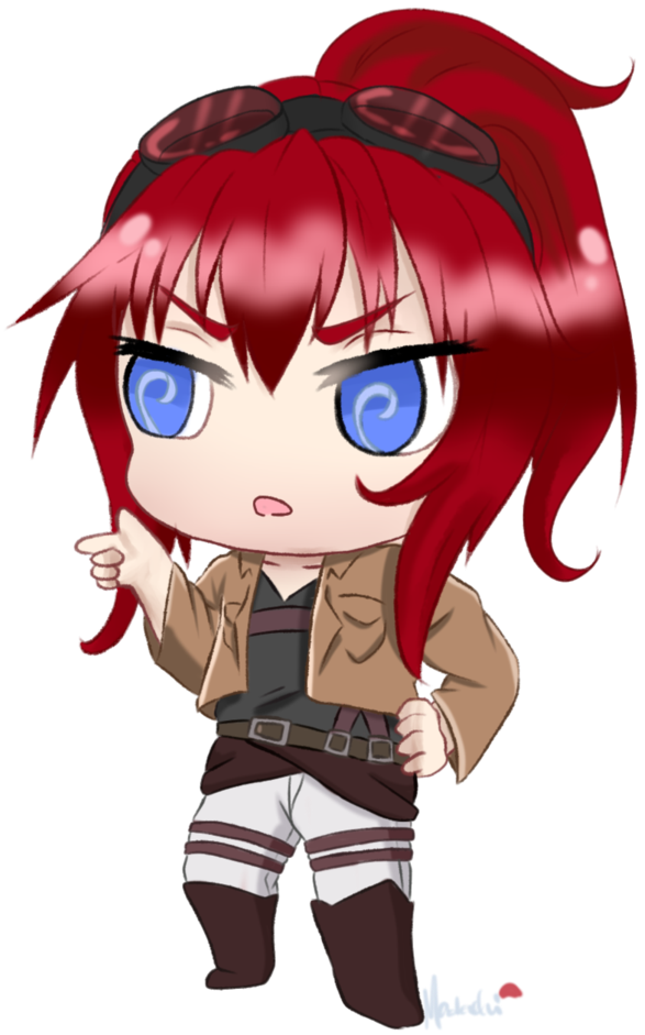 Snk Chibi Fallon By Invokersama - Eren Yeager (766x1044)