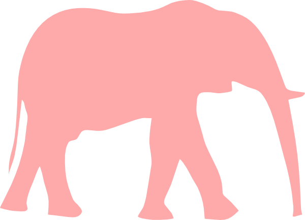 Free Colorful Elephant Cliparts, Download Free Clip - Elephant Vector Png Pink (600x432)