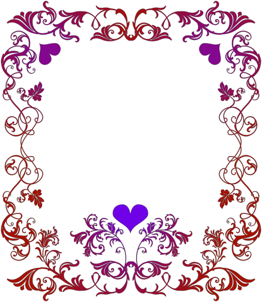 Border Sticker - Love Borders For Valentines Day (520x600)