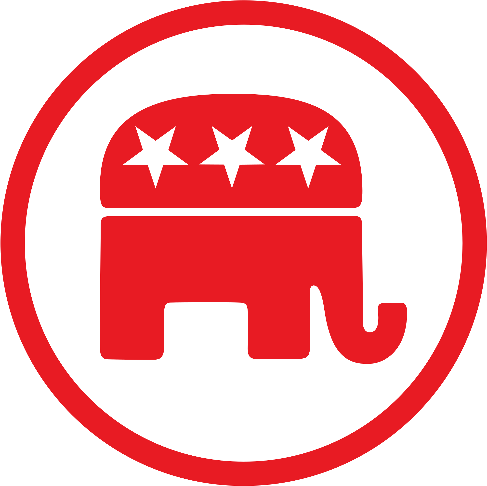 Elephant Republican Party 20, Buy Clip Art - Ukrainian Red Cross Society (2000x2000)