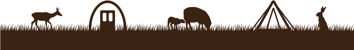 Image Showing Various Wild Animals And Sketches Of - Wild Animal Footer Png (1200x199)