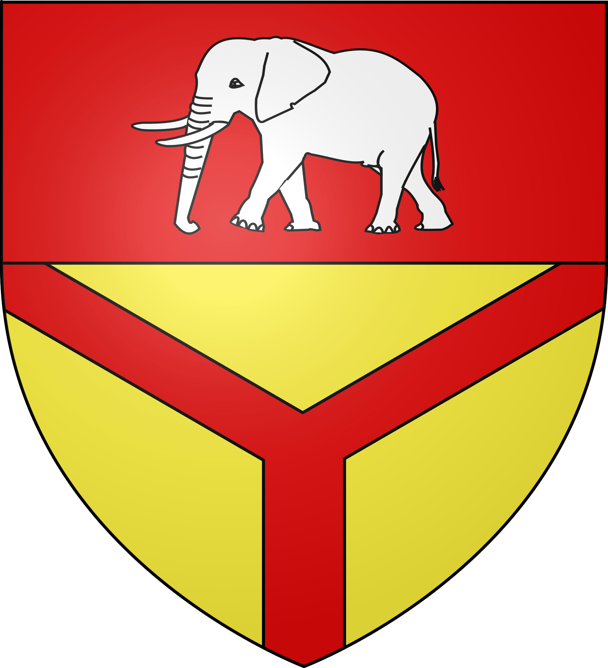 File - Blason Dauphin - Svg - - Blason (2000x2200)