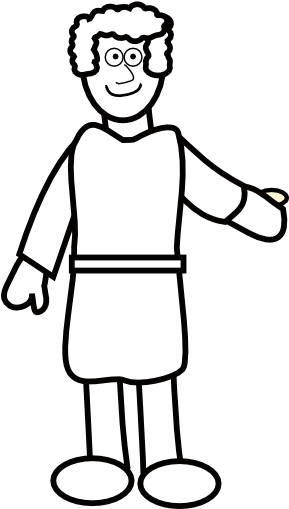 Black And White Shepherd Clip Art At Clker - Shepherd (288x596)