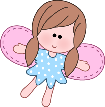 Cute Fairy Clip Art Winter - Fairy Doll Clip Art (365x372)