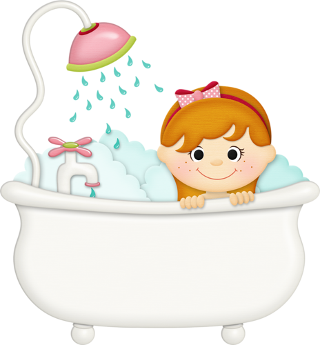 Jss Squeakyclean Girl Tub 2 - Imagenes Para Colorear De Utiles De Aseo (464x500)