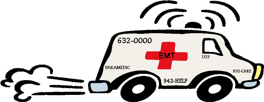 In It For Life - Moving Ambulance Clipart (935x379)