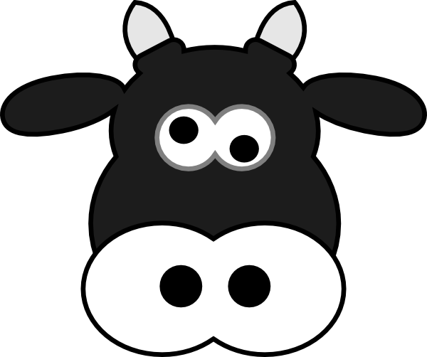 Cartoon Cow Clip Art At Clker Com Vector Clip Art Online - Alvar Nunez Cabeza De Vaca (600x502)