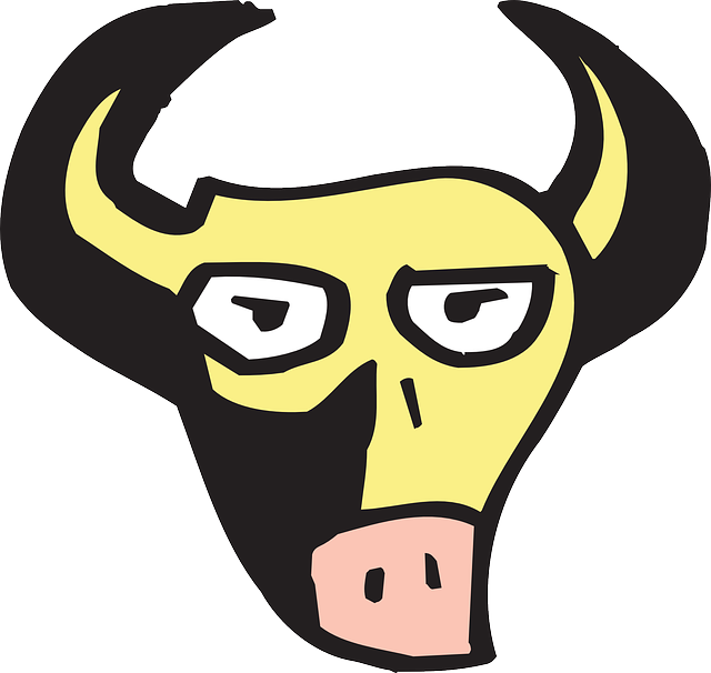 Animal Face, Cartoon, Shadow, Bull, Horns, Animal - Caras De Toros Png (640x606)