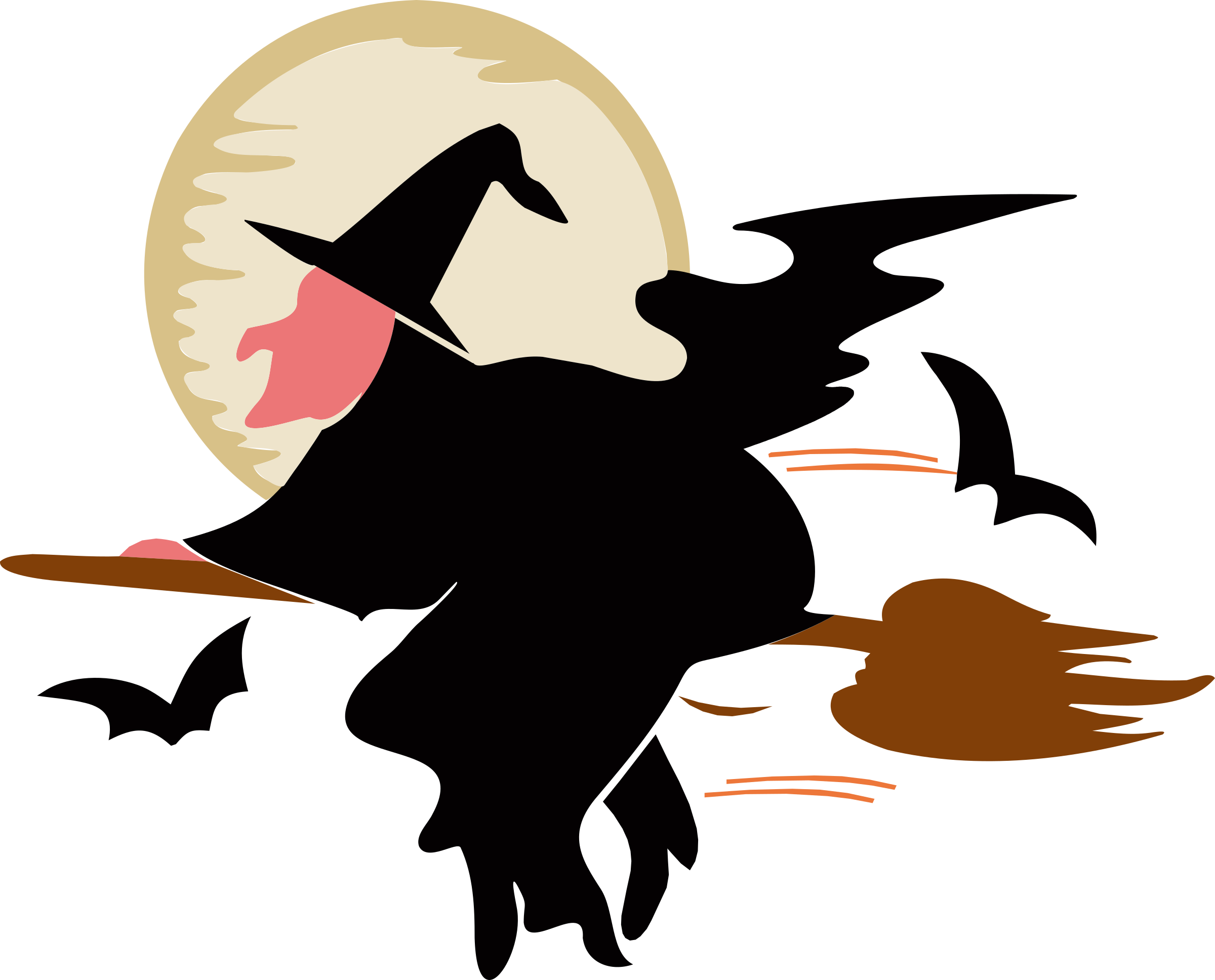 Afro Maze Clip Art - Witch Clip Art (930x750)