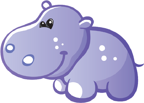 Baby Hippo Images - Cute Baby Hippo Cartoon (600x400)