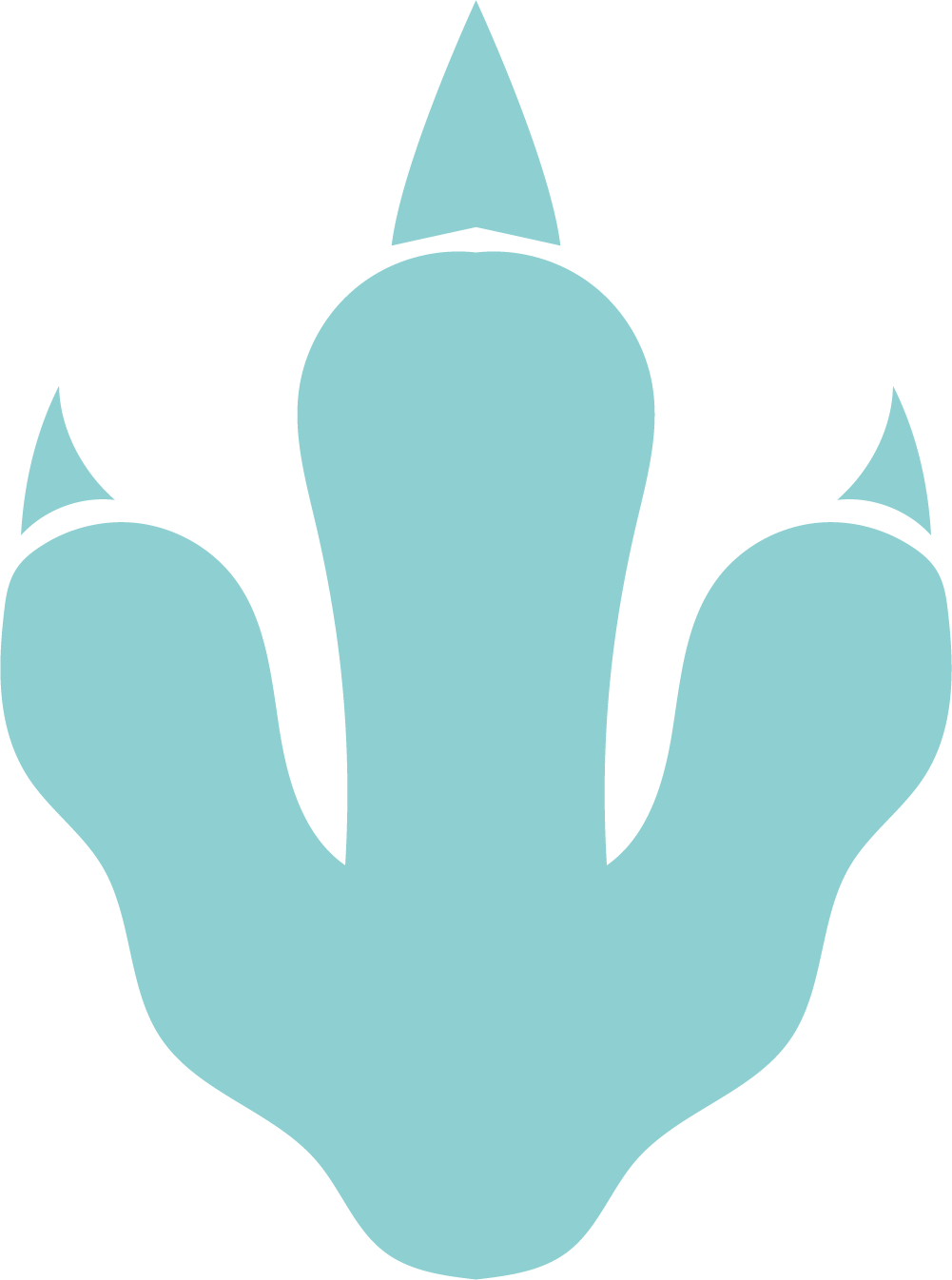 Dinosaur Footprints Reservation Clip Art - Dinosaur Footprint Clipart (1001x1346)