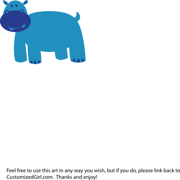 Hipopotamo Baby Png - Clip Art (594x595)